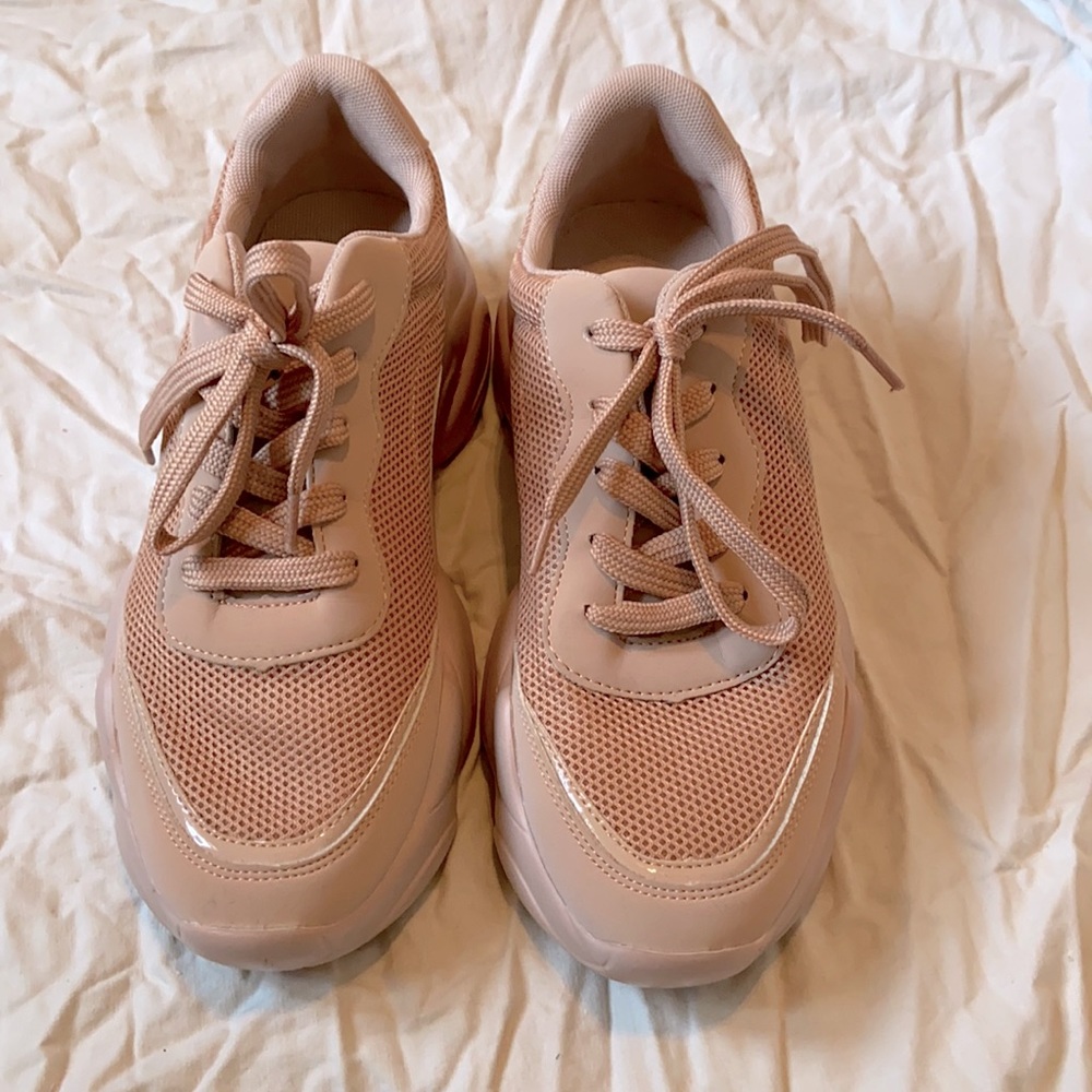 ASOS pink chunky sneakers